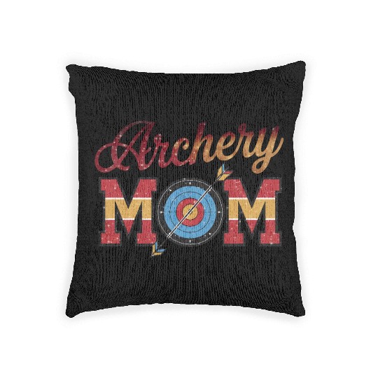Archery Mom - Bullseye Mom Woven Pillows