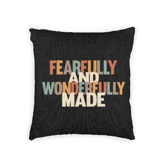 Fearfully and Wonderfully Made Woven Pillows