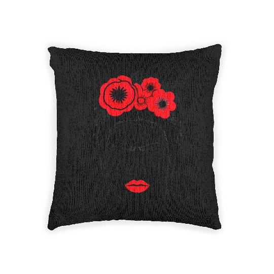 Frida frida kahlo Woven Pillows