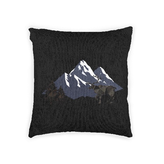 Geometric Wilderness — Crystal Deer Woven Pillows
