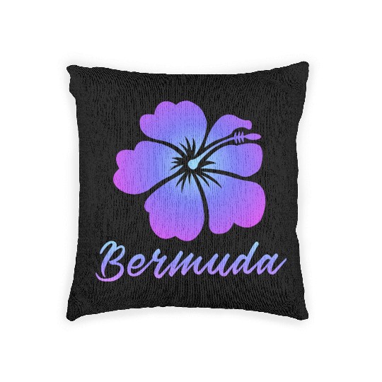 Bermuda Hibiscus Woven Pillows