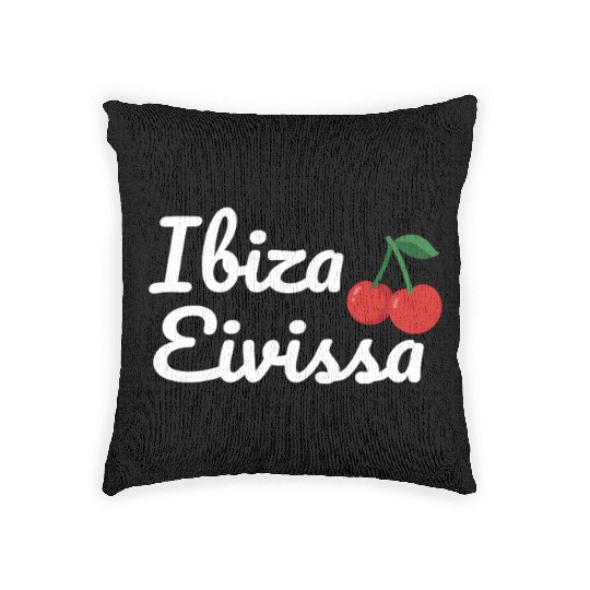 Ibiza Eivissa – Cherry Island Vibes Woven Pillows