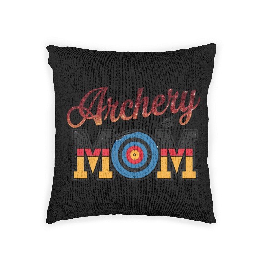 Archery Mom - Bullseye Mom Woven Pillows