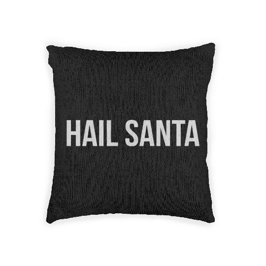 Hail Santa Woven Pillows