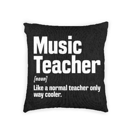Music Teacher Definition Woven Pillows
