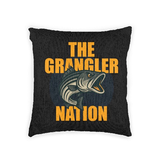 Grangler Nation (Striped Bass) Woven Pillows