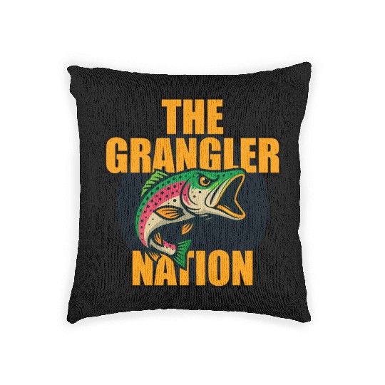 Grangler Nation (Rainbow Trout) Woven Pillows