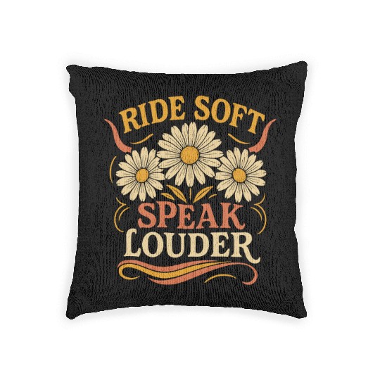 Soft Cowgirl Floral Rodeo Western Aesthetic Horse Woven Pillows