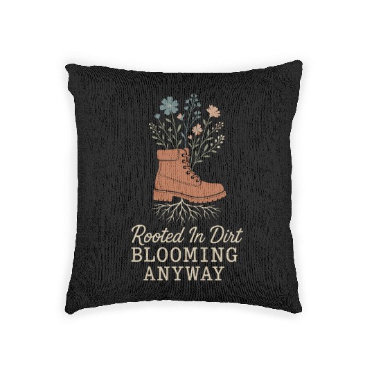 Soft Cowgirl Floral Rodeo Western Aesthetic Horse Woven Pillows