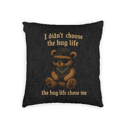 The Hug Life Chose Me Woven Pillows