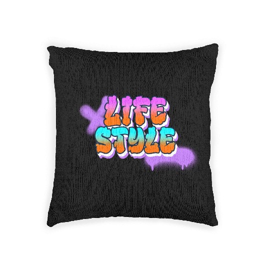 Lifestyle Graffiti Style Woven Pillows