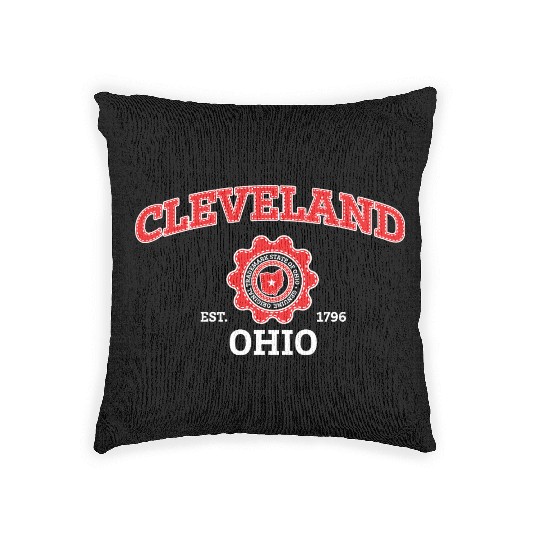 Cleveland Ohio Pride - Hometown Ohio Woven Pillows