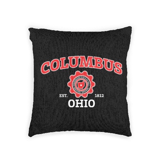 Columbus Ohio Pride - Hometown Ohio Woven Pillows