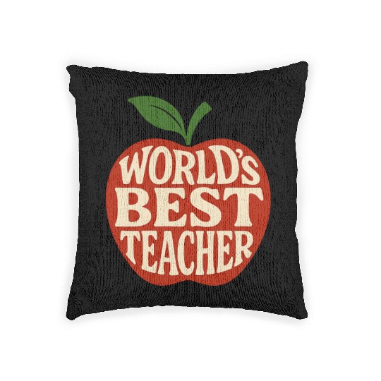 Worlds Best Teacher Woven Pillows