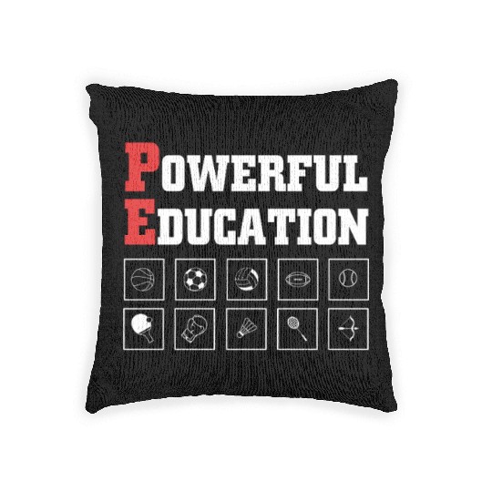Physical Education Teacher PE Coach Woven Pillows
