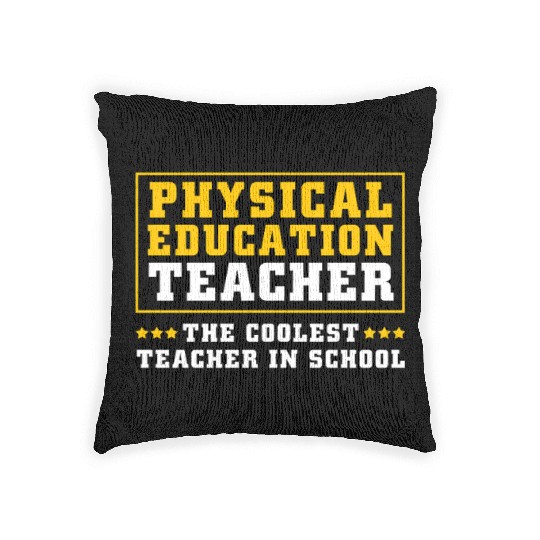Physical Education Teacher Sports Coach Woven Pillows