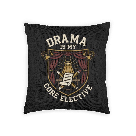 Theater Kid Drama Club Musical Theater Nerd Stage Woven Pillows