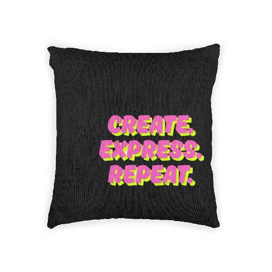 Create. Express. Repeat. Creative Woven Pillows