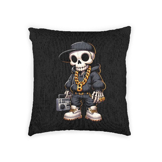 Skully B – Bone Beats & Bling Woven Pillows