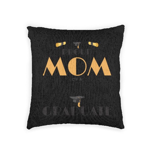 Proud Mom Of A 2026 Graduate Senior Class Of 2026 Woven Pillows