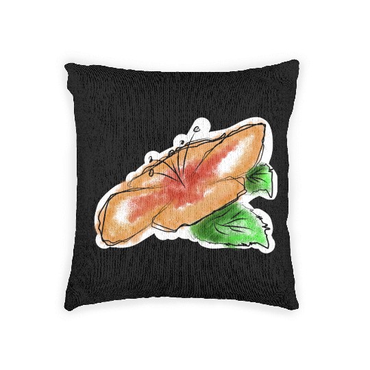 Hibiscus Flower Woven Pillows