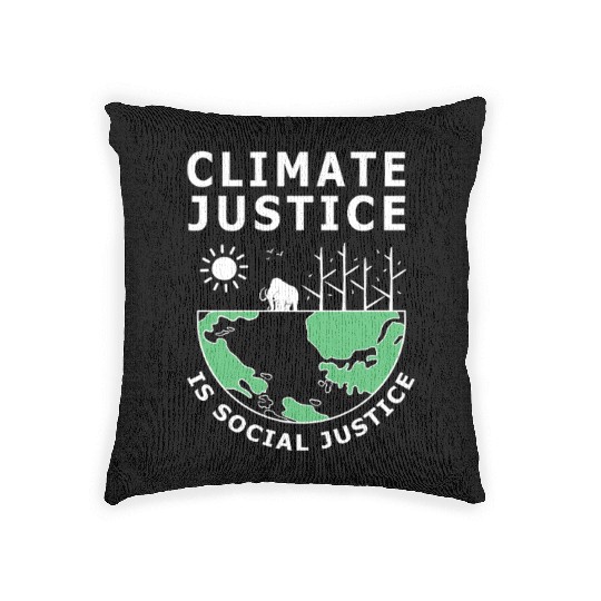 Climate Change Science Earth Day Woven Pillows