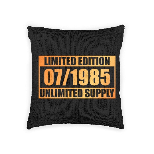 40th birthday Limited Edition - ꝏ Supply 07/1985 Woven Pillows
