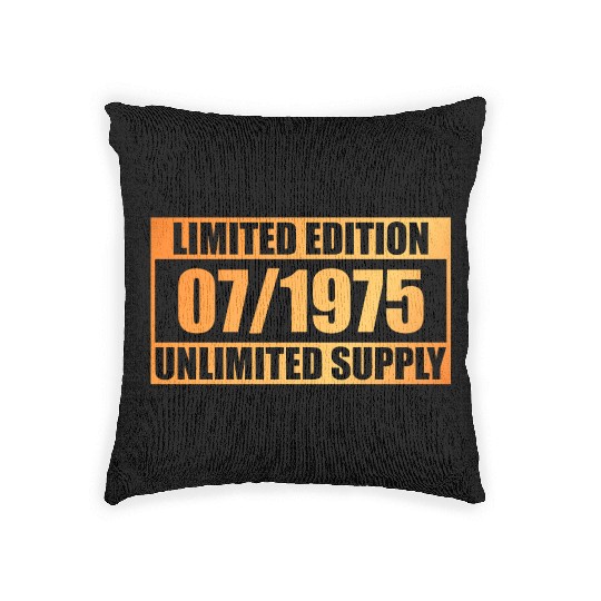 50th birthday Limited Edition - ꝏ Supply 07/1975 Woven Pillows