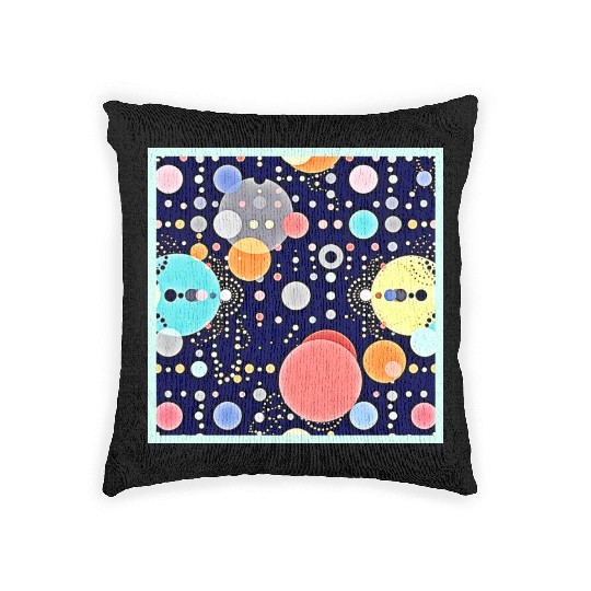 Joyful Bubble Universe Vision Woven Pillows