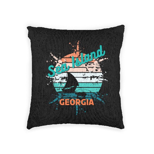 Seaside Serenity Georgia Graphic Woven Pillows