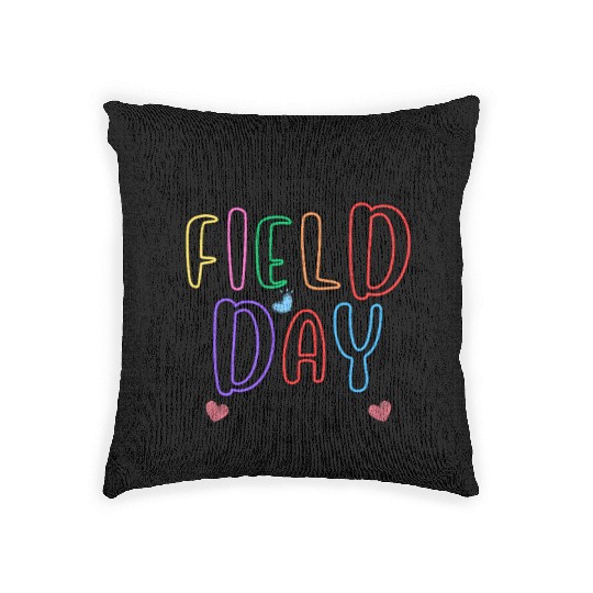 Let The Games Begin Field Day Teacher Student Woven Pillows