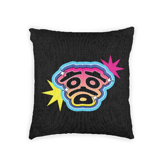 “Hahaha” in Korean Hangul – Funny Pop Art Laugh Woven Pillows