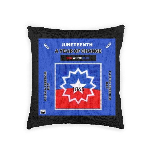 Juneteenth: An Official USA Holiday Woven Pillows