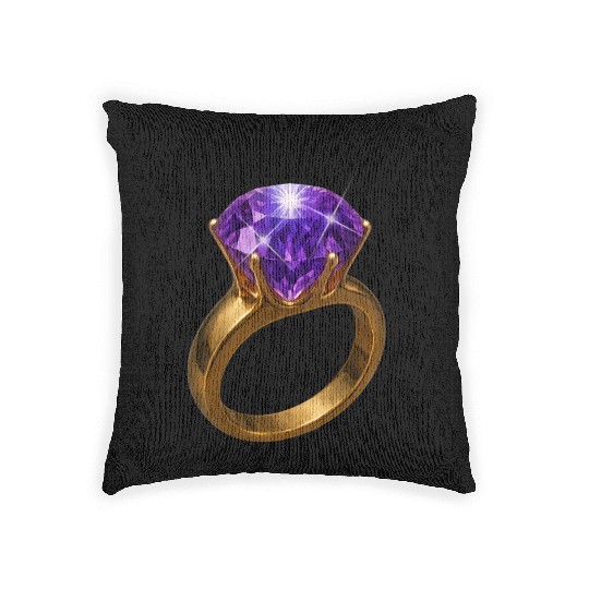 Royal Amethyst: The Elegance of Purple Gemstone Woven Pillows
