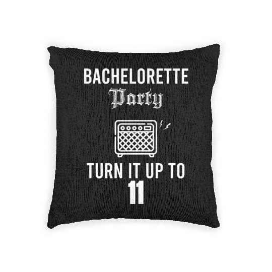 Bachelorette Party Guitar Amp Design Woven Pillows