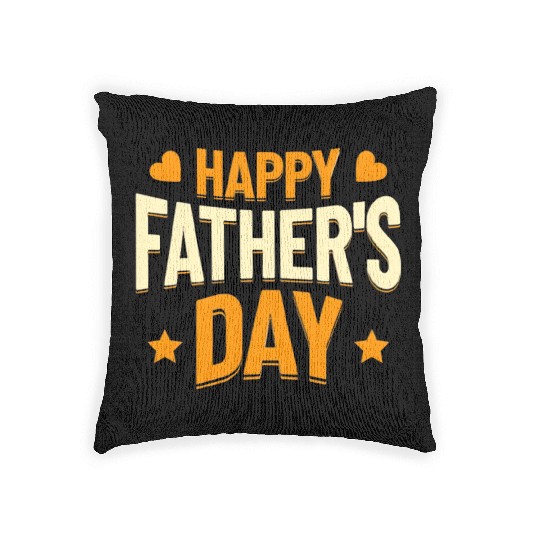 Happy Fathers Day, unique gift for dad, best dad Woven Pillows