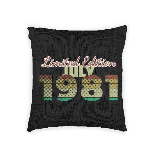 44th birthday Limited Edition SCR 07/1981 Woven Pillows