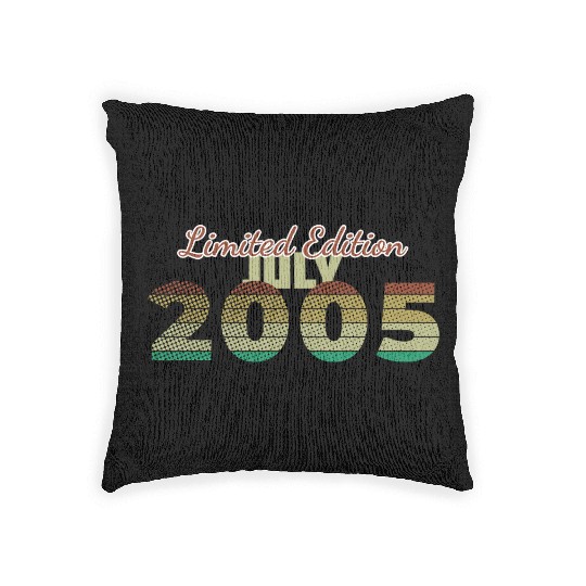 20th birthday Limited Edition SCR 07/2005 Woven Pillows