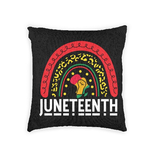 Juneteenth Black Pride Woven Pillows