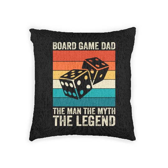 Board game dad Woven Pillows