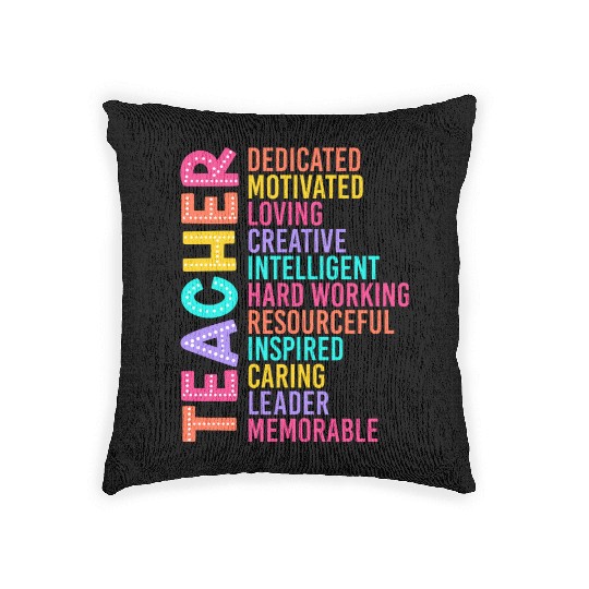 Teacher Back to School Woven Pillows