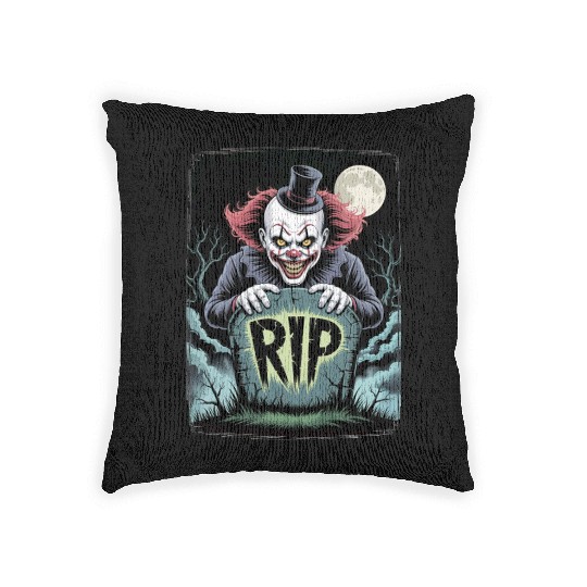 Halloween Horror Scary Thriller Trick Or Treat Woven Pillows
