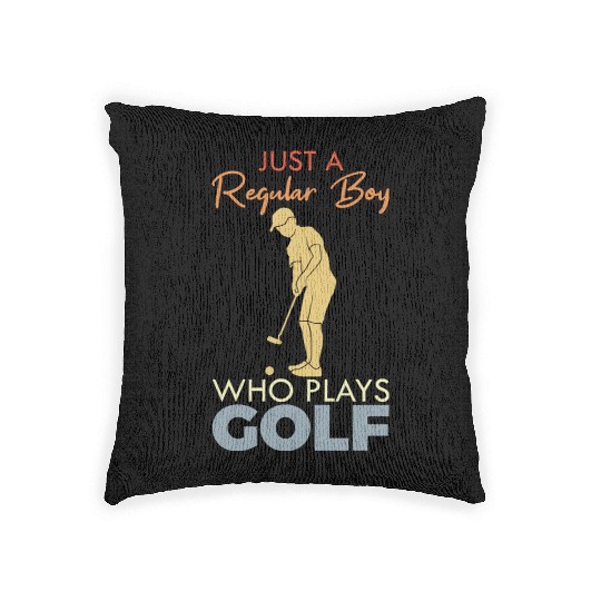 Golf Boy Woven Pillows