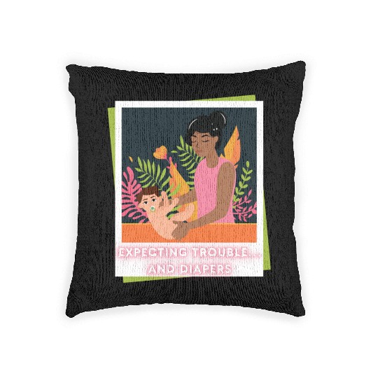 First Time Mom Vibes – Expecting Mother Woven Pillows