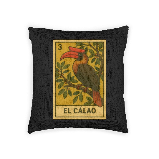 EL CÁLAO - THE KALAW - LA LOTERÍA Woven Pillows