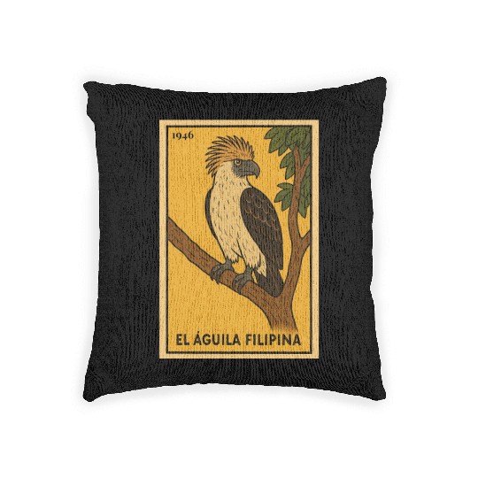 EL ÁGUILA FILIPINA - THE PHILIPPINE EAGLE Woven Pillows