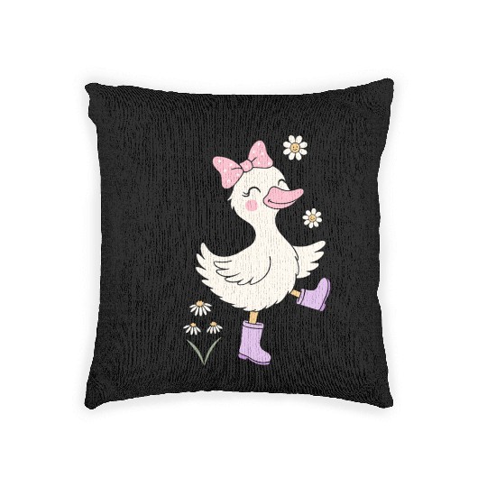 Silly Goose on the Loose Woven Pillows
