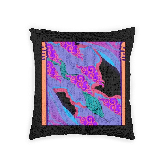 Storm Serpent Woven Pillows