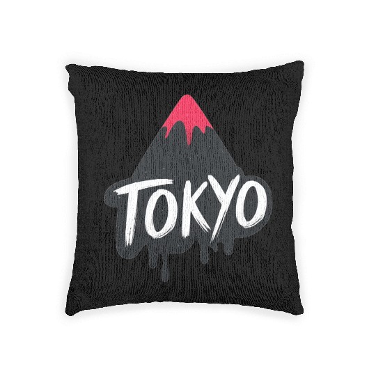 Tokyo Text Design Woven Pillows