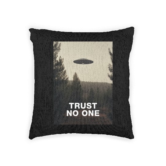 Trust No One/The X-Files poster, S01E24 1994 Woven Pillows